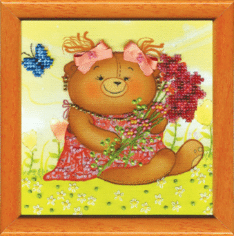 Набор для вышивания бисером Б-634 13*13 см ТМ "Чарівна мить"