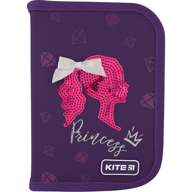 Пенал Kite 622 Princess, 1 отд., 2 отворота, без наполнения, K20-622-7