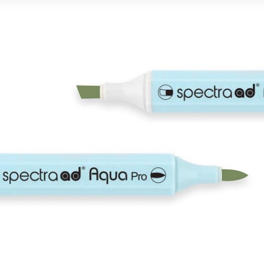Маркер двосторонній на водній основі Spectra AD 021 Лист зелений, 021-SADAQP