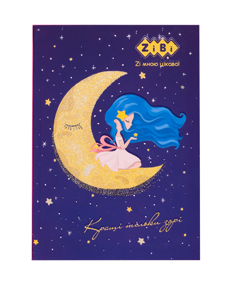 Блокнот А5 64 л "Dream", кл., итгр. обложка, мат. лам.+уфлак, темно-синий ZB.12766-03