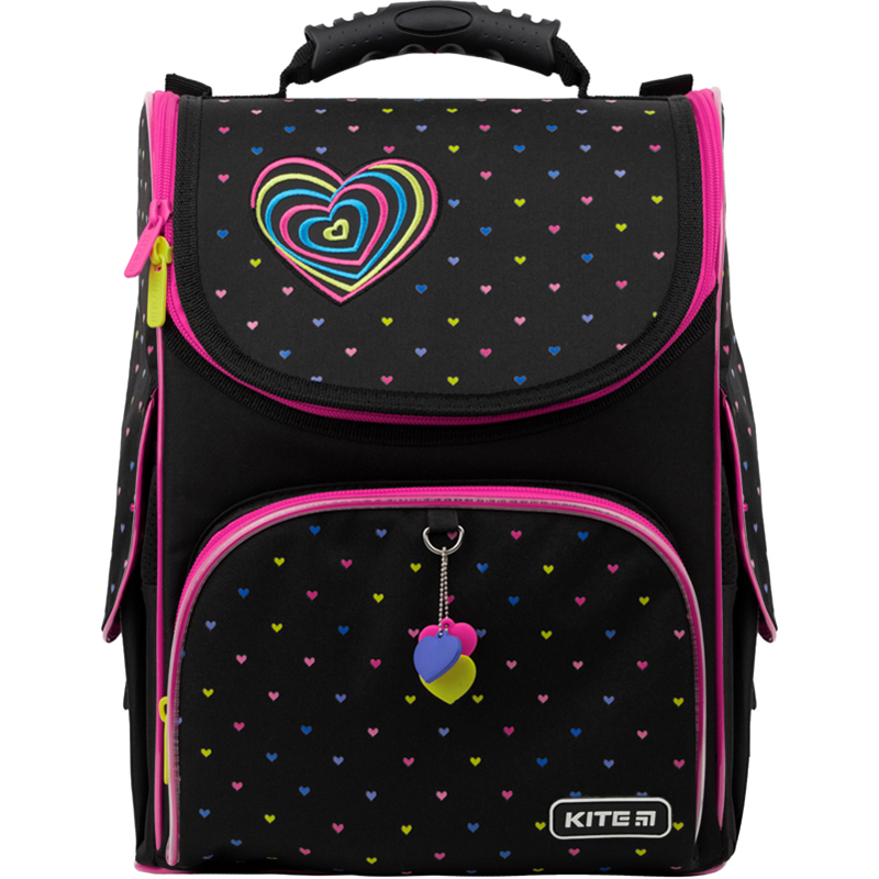 Рюкзак шкільний каркасний Kite Education 501 (LED) Hearts, K22-501S-4 (LED)