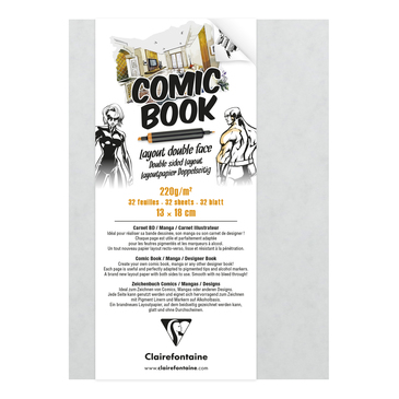 Папка д/ескізів Comic Book 13*18 см, 32 арк. (220 г/м2), двосторонній папір, 975196C