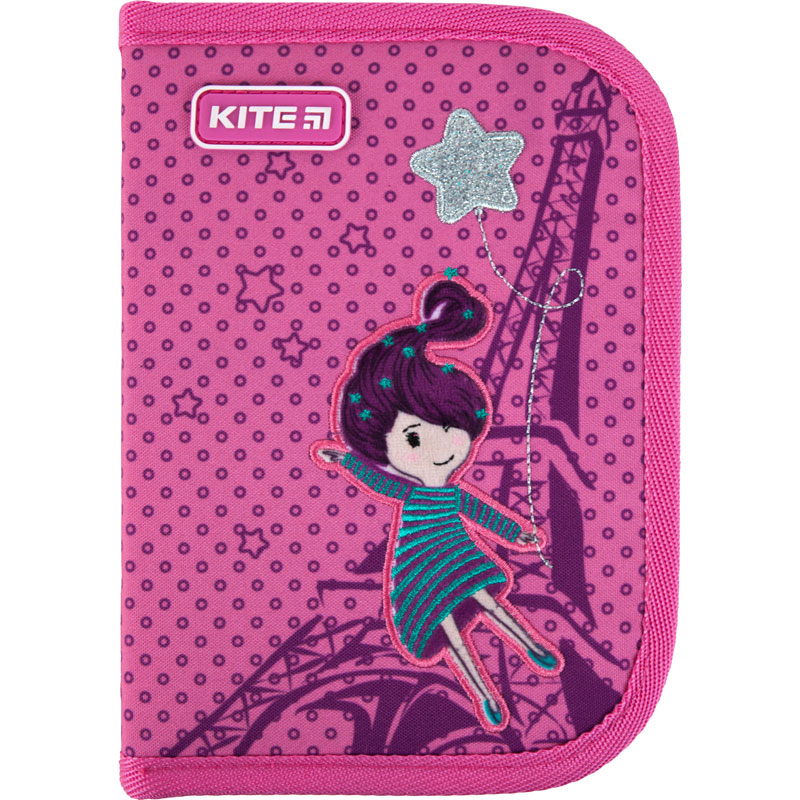Пенал Kite 621 French dreams, 1 отд., 1 отворот, без наполнения, K21-621-3