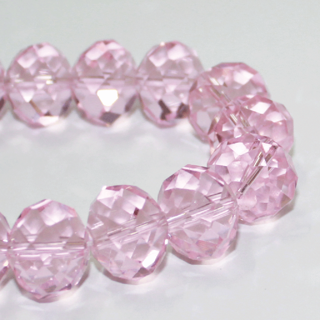 Намисто кришталеве на нитці, 12*16 мм/34 шт., 11317/049C Crystal Art