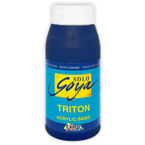 Фарба акрилова глянцева "Solo Goya" Triton 20 мл, синій основний, KR-17307R