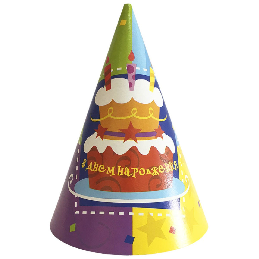 Ковпак Торт Birthday 6 од, 3501-3349