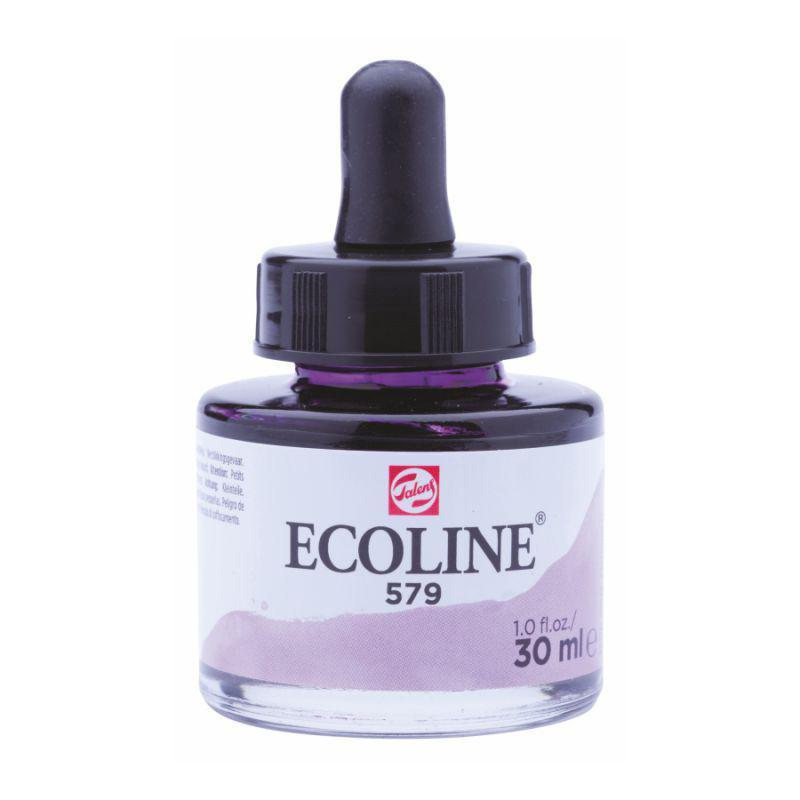 Фарба акварельна рідка Ecoline, (579), Пастельно-фіолетова, 30 мл, Royal Talens