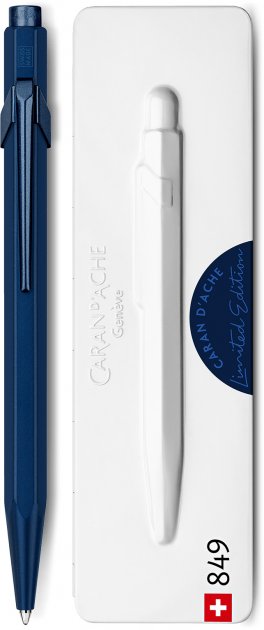 Ручка Caran d'Ache 849 Claim Your Style монохром Синяя + box