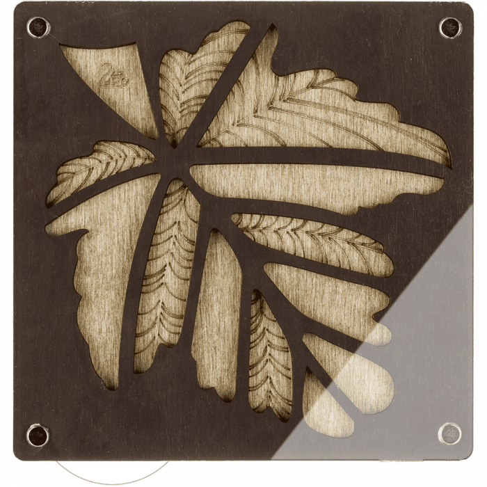 Заготовка-органайзер для бисера с крышкой для декорирования 14*14 см, FLZB-038