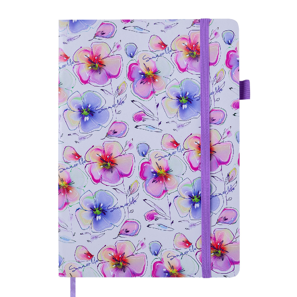 Блокнот деловой Cherie А5 96 л. канатов. обкл. искусственная кожа, белый, BM.295205-12