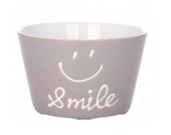 Салатник-піала Smile, 570 мл, сірий, JH6633-4 Limited Edition