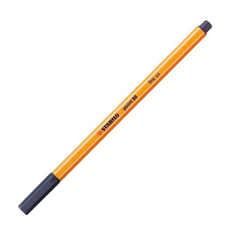 Ручка капілярна сіро-синій Stabilo point 88, 88/98, 14.2437