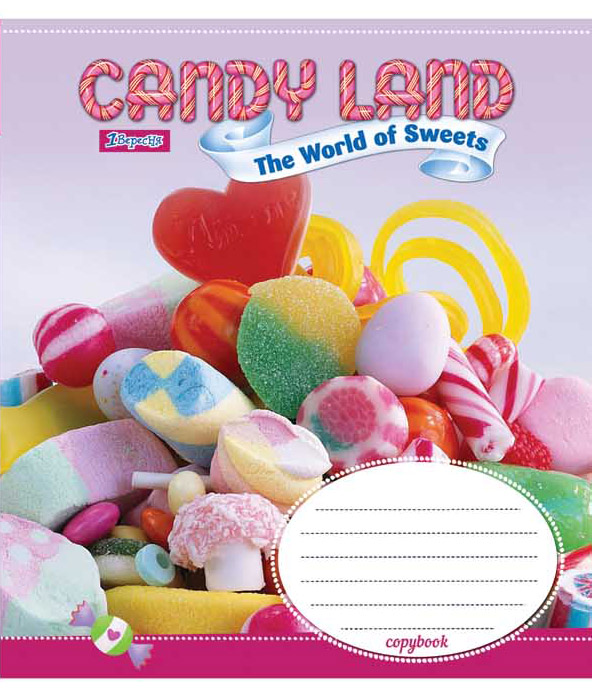 Зошит 18 лін. 1В Candyland -18, 762366 (7324)