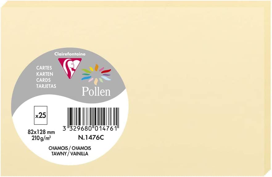 Заготовка для открыток Pollen 82*128 мм/210 г, Tawny/Тёмно-жёлтый, 1476C 