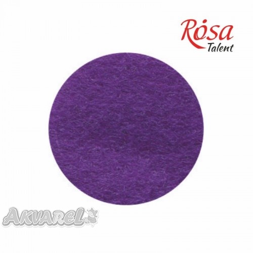 Фетр листовий (поліестер) 21*29,7 см, Сливовий, ROSA Talent