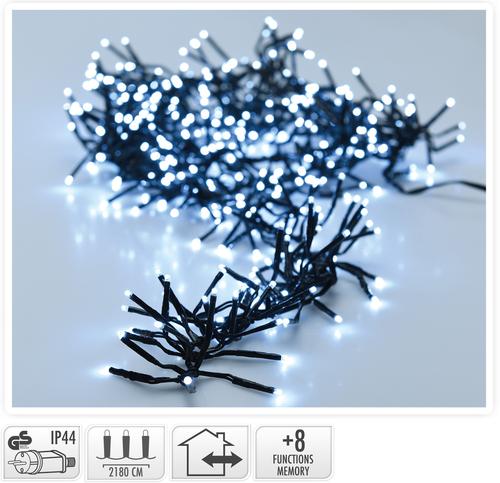 Гирлянда из LED-ламп, 3000 шт., белый свет, чёрный провод 3 м, AX9502070
