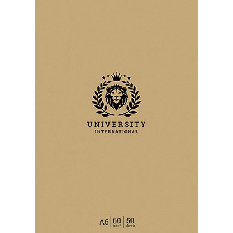 Блокнот А6 50 л. "Student" кл. мат. ламинация, на склейке, A6-GB-050-828K