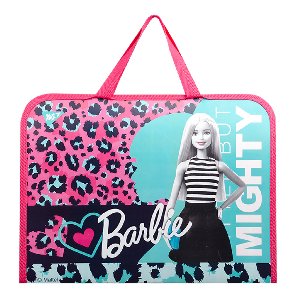 Папка-портфель на блискавці з ткан. ручками "Barbie", 491817 Yes