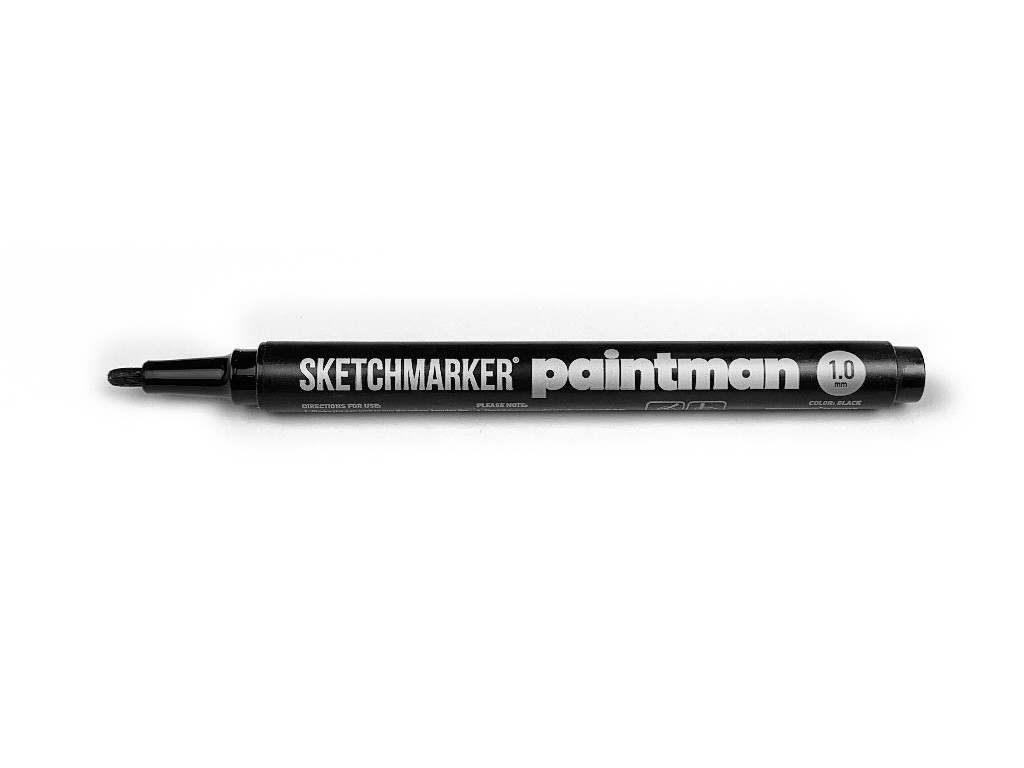 Маркер перманентный SKETCHMARKER Paintman 1,0 мм, чёрный, SMPM1BLK