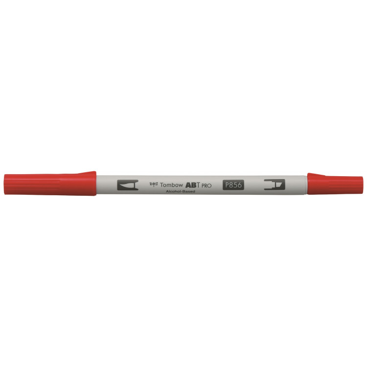 Маркер двухсторонний на спиртовой основе ABT PRO ABTP-856, китайский красный ТМ "Tombow"