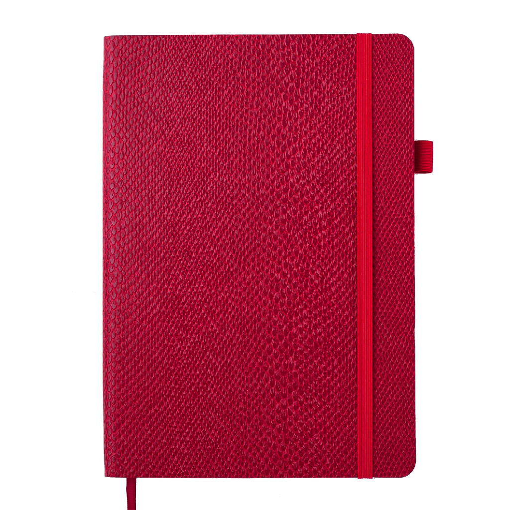Блокнот деловой Wild А5 96 л. кл. обл. искусственная кожа, красный, BM.295116-05