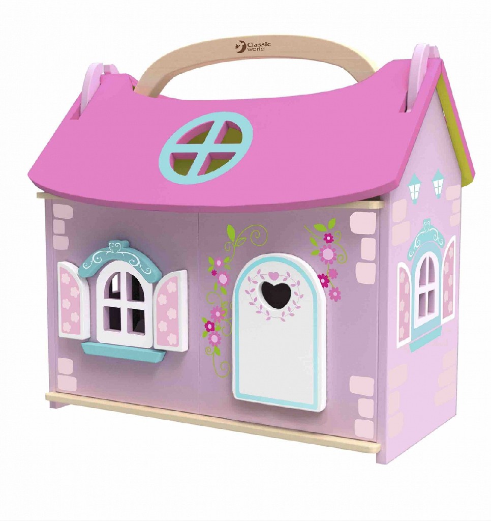 Игрушка деревянная Classic World "Домик-чемодан маленькой принцессы", 4156