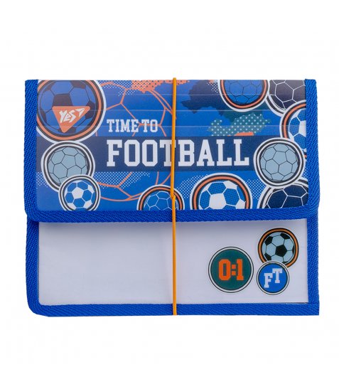 Папка для зошитів пласт. на гумці B5 "Football", 491799 Yes