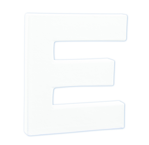 Заготовка из папье-маше Буква "E" 1,5*10,5*12 см, AC734C ТМ "Clairefontaine"