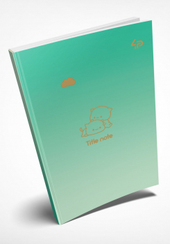 Блокнот В6 "Gradient Title note" cat, 901753 TM Profiplan 
