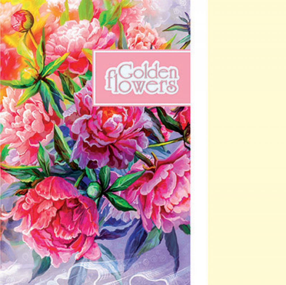 Блокнот А5 "Golden Flowers", red, 903610, TM Profiplan