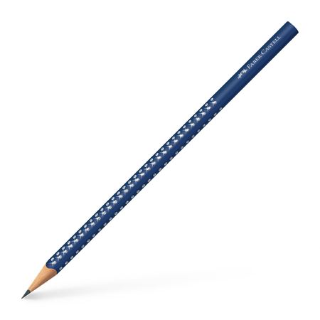 Карандаш чернографитный Grip Sparkle, темно-синий, 118264 Faber-Castell