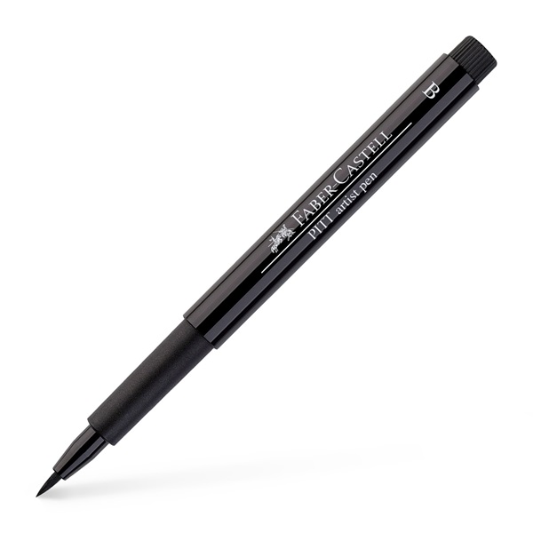 Ручка капілярна PITT Brush Artist Pen 199 чорний, 167499 Faber-Castell