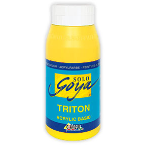 Фарба акрилова глянцева "Solo Goya" Triton 20 мл, лимонний, KR-17313R