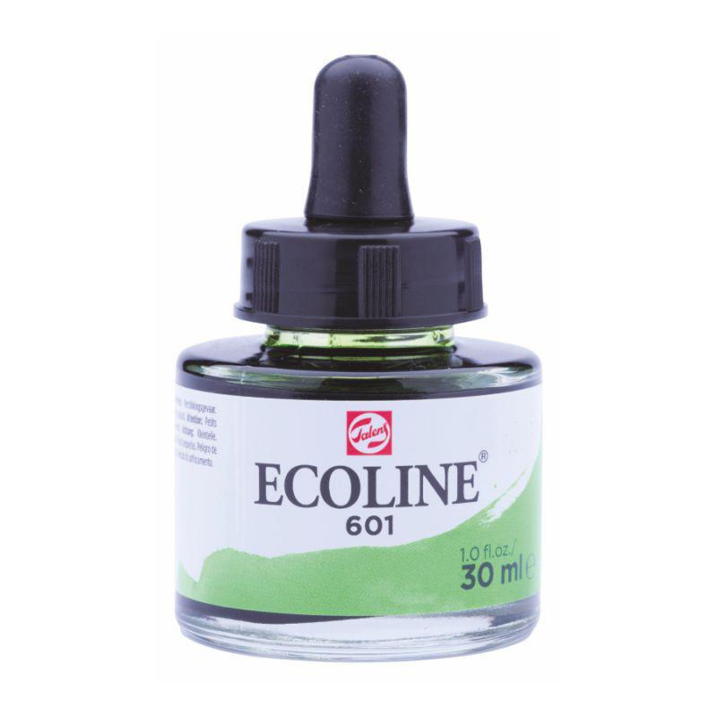 Фарба акварельна рідка Ecoline, (601), Зелена світла, 30 мл, Royal Talens