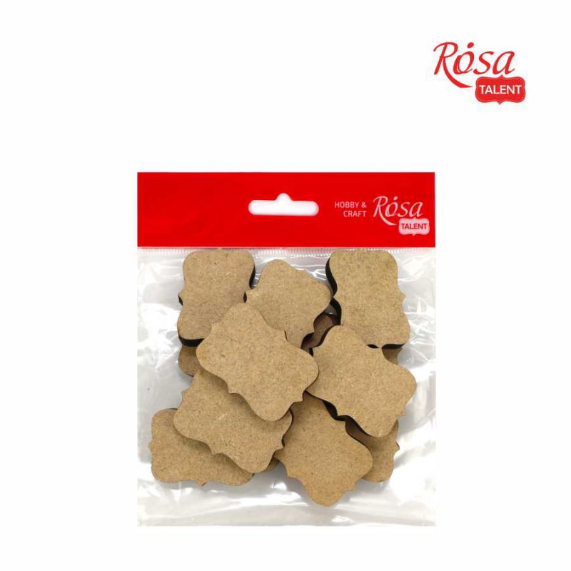 Міні-заготовка Тег 4, МДФ, 4,6*3,2 см, 1 шт, Rosa Talent (15)