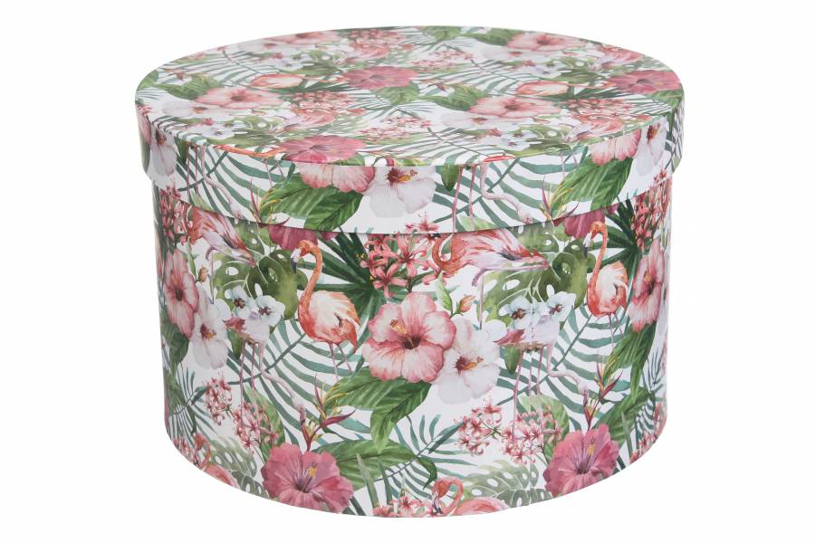 Подарочная коробка №6 круглая W5404 в асс.