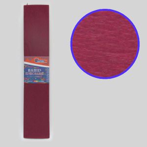 Папір гофр. 55% бордовий 20 г/м2 (50*200 см), 55-8002KR