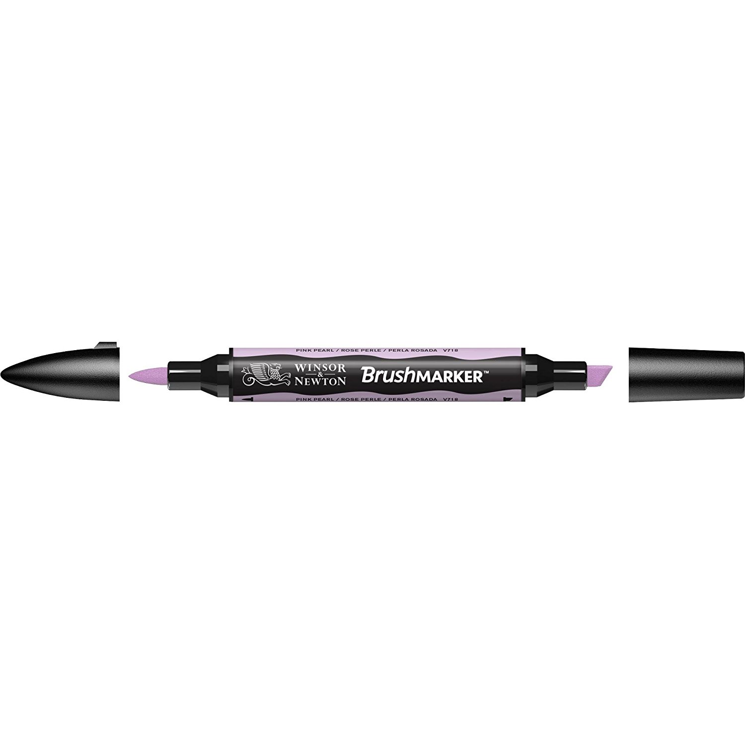 Маркер двосторонній Brushmarker, Перлинно-рожевий, 0204376 W&N