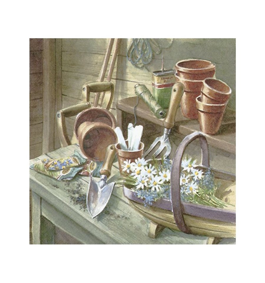 Декупажні серветки "Ромашки в саду", 33*33 см, ti-flair