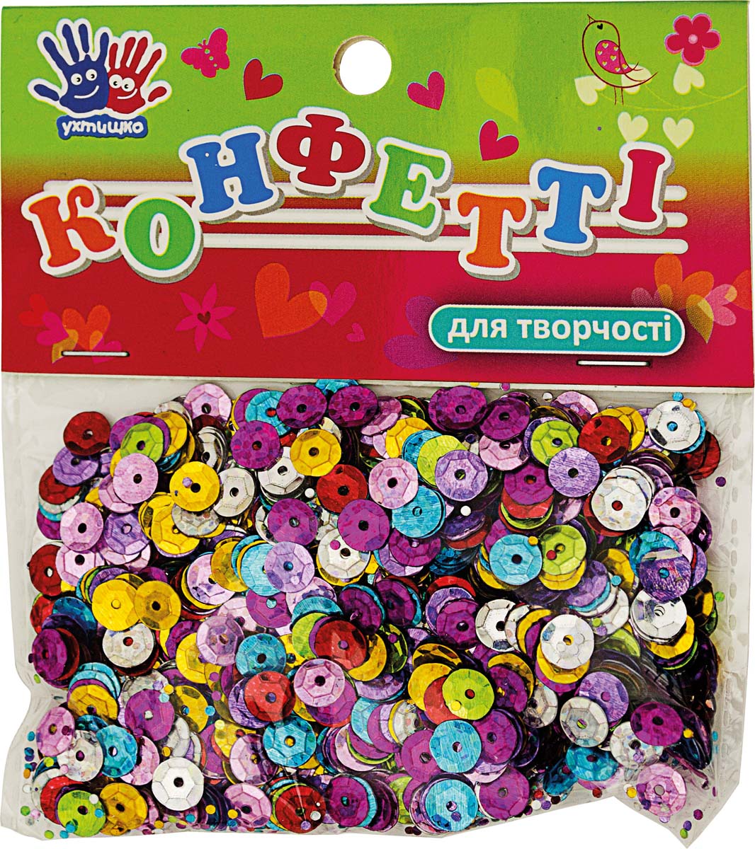 Конфетти "Паетки" 14 гр. диам. 7 мм, микс 951031