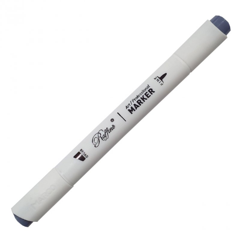 Скетч-маркер двосторонній Raffine Cool grey 7 (CG07), 7800-6CB Marco