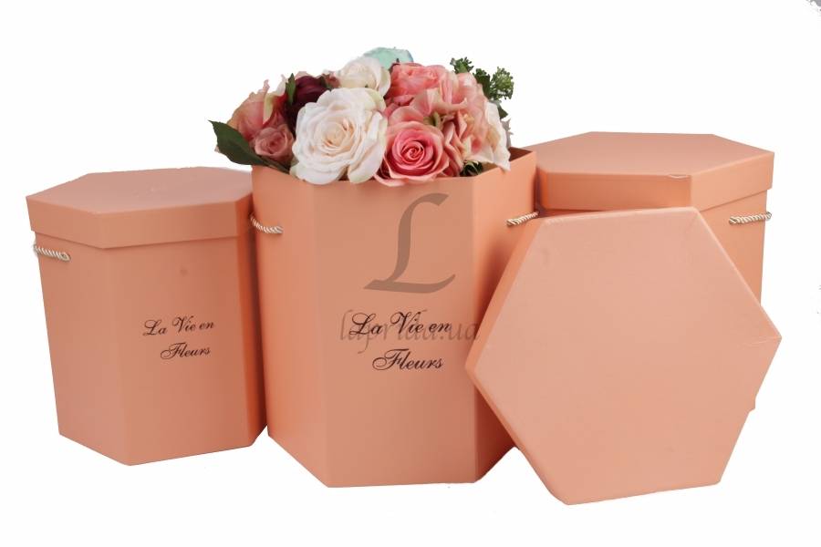 Подарункова коробка сер, W972901 21 Peach