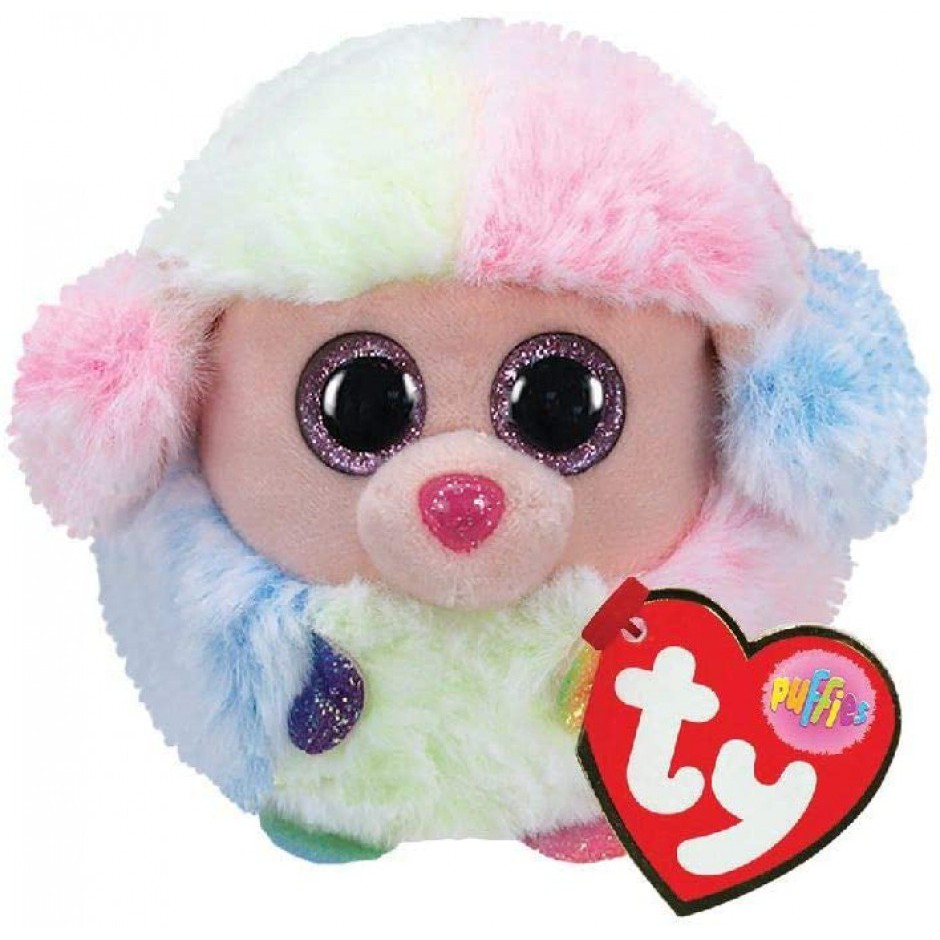 Игрушка мягкая TY Puffies Пудель "Rainbow", 42511
