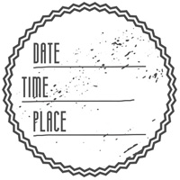 Штамп дерев`яний d=3,5 см "Date Time Place", WE2006 ТМ "Woodies"