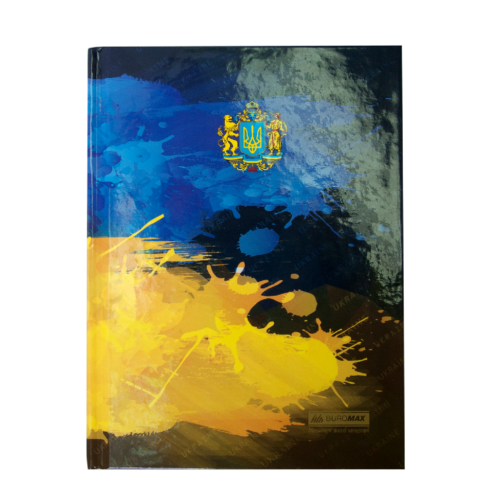 Блокнот А5 96 л "Ukraine", кл., соч. обкл., глян. лам., темно-синий BM.24511101-03
