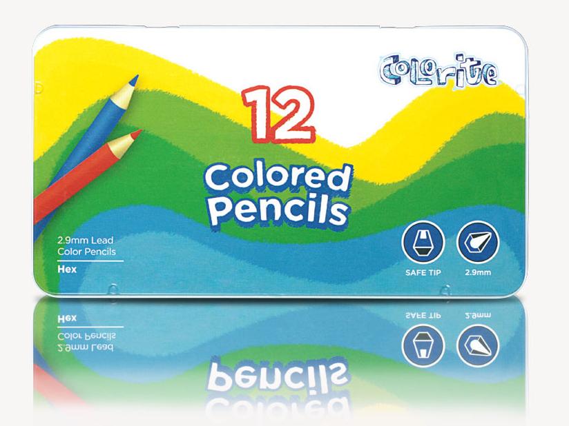 Олівці 12 кол. Colorite, 1100-12TN, Marco