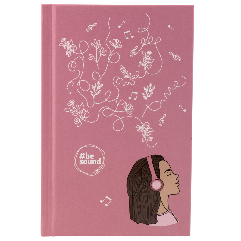Книга записна А6 80 арк. кл. тверда обкл. BeSound-6, K19-199-6