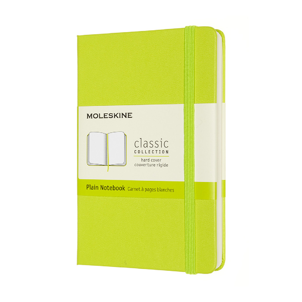 Блокнот Лимонный Зеленый карман. нелинов, Moleskine Classic, QP012C2