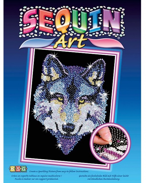 Набір для творчості Sequin Art blue Вовк, SA1215