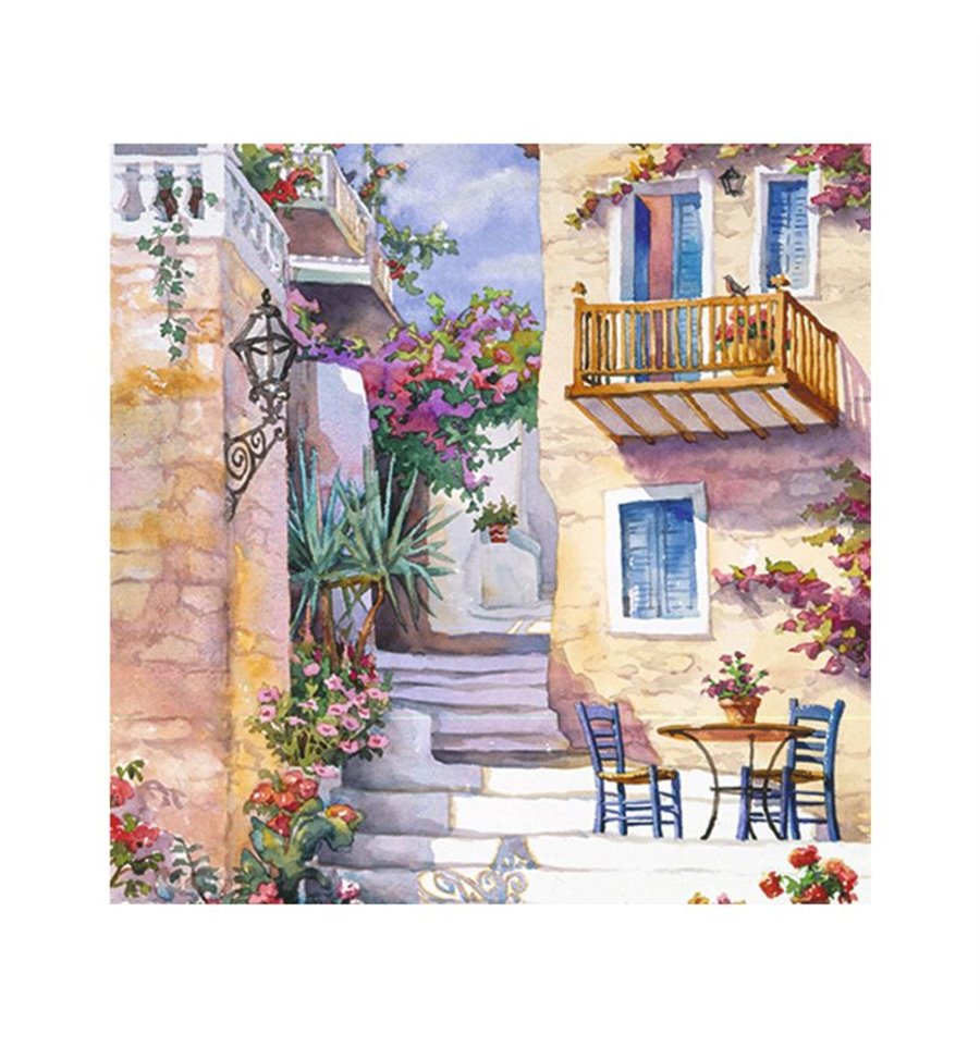Декупажні серветки "Італійський дворик", 33*33 см, ti-flair
